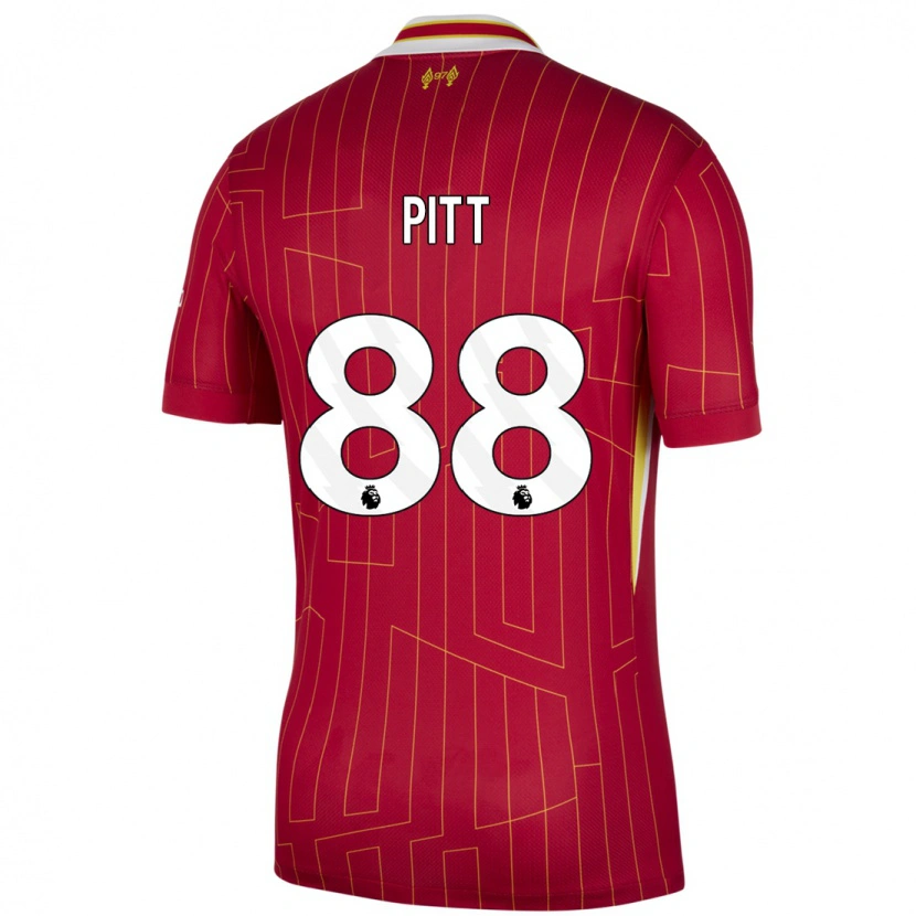 Danxen Herren Lucas Pitt #88 Rot Gelb Weiß Heimtrikot Trikot 2024/25 T-Shirt
