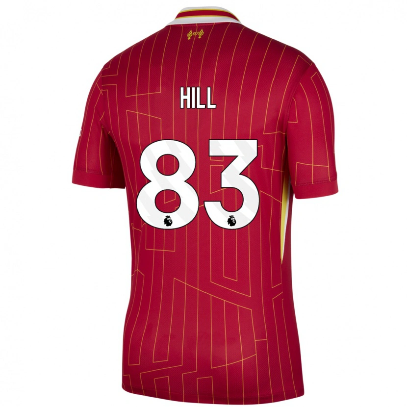 Danxen Herren Thomas Hill #83 Rot Gelb Weiß Heimtrikot Trikot 2024/25 T-Shirt