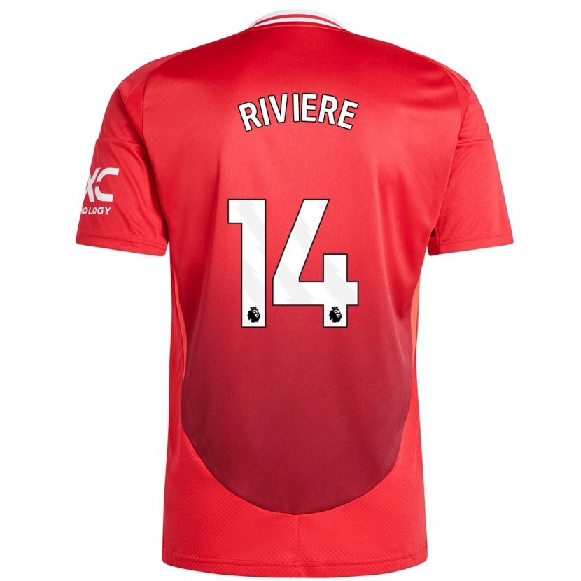 Danxen Herren Jayde Riviere #14 Hellrot Heimtrikot Trikot 2024/25 T-Shirt