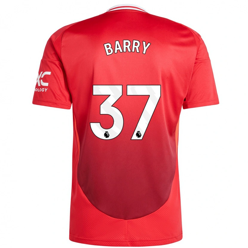 Danxen Herren Keira Barry #37 Hellrot Heimtrikot Trikot 2024/25 T-Shirt