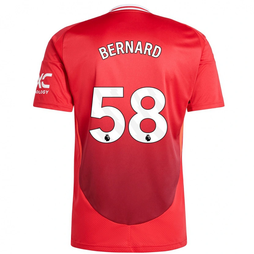 Danxen Herren Bernard #58 Hellrot Heimtrikot Trikot 2024/25 T-Shirt