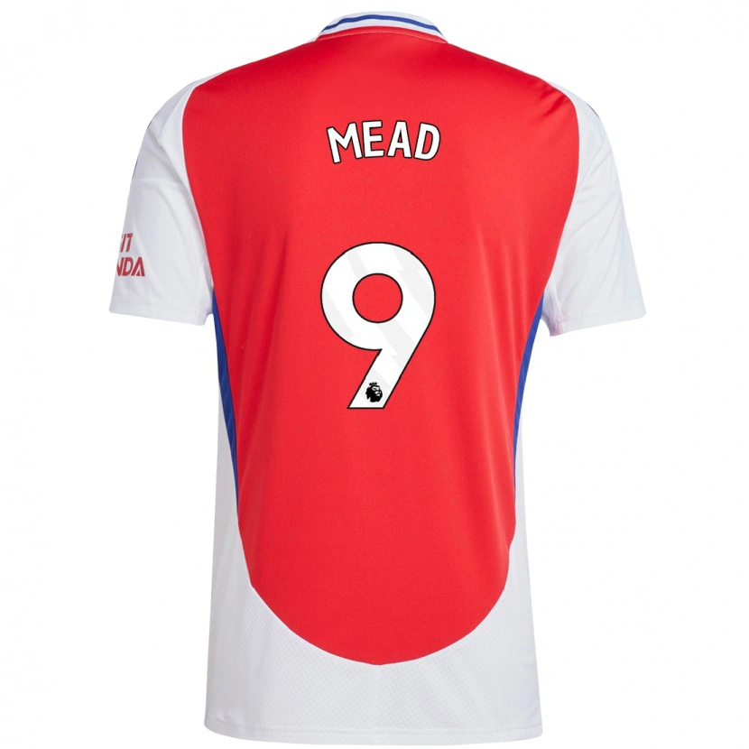 Danxen Herren Beth Mead #9 Rot Weiß Heimtrikot Trikot 2024/25 T-Shirt