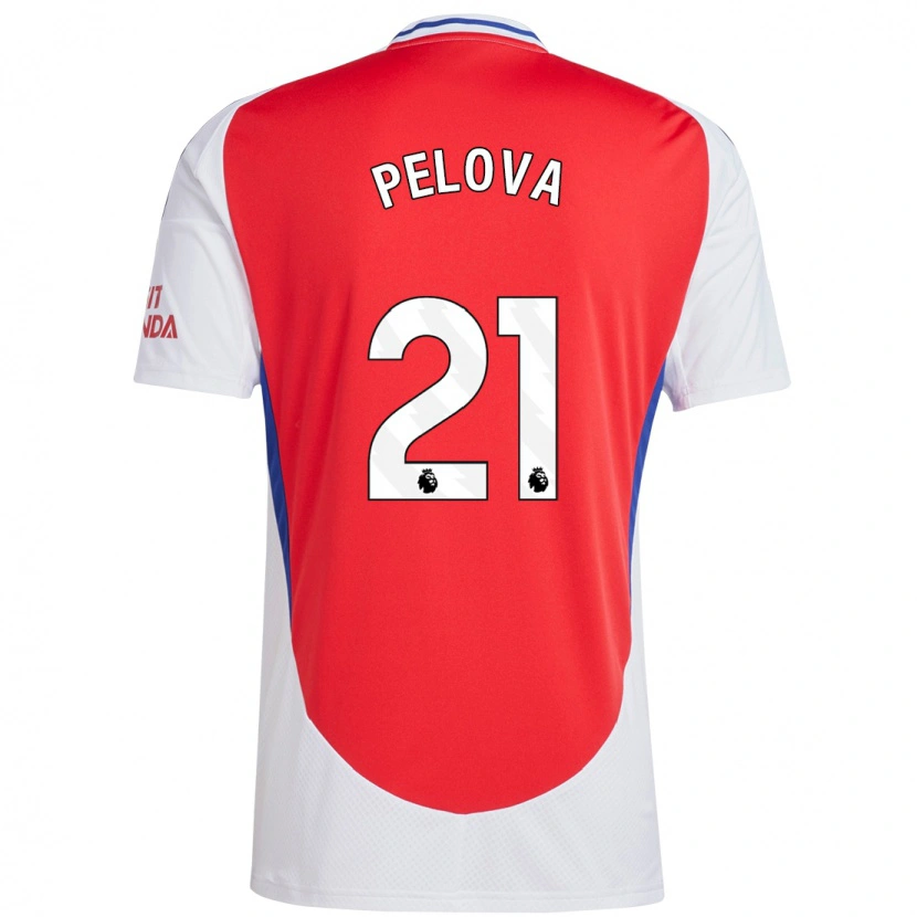 Danxen Herren Victoria Pelova #21 Rot Weiß Heimtrikot Trikot 2024/25 T-Shirt