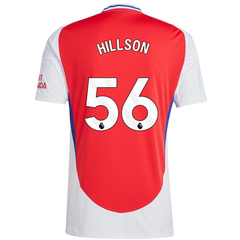 Danxen Herren James Hillson #56 Rot Weiß Heimtrikot Trikot 2024/25 T-Shirt