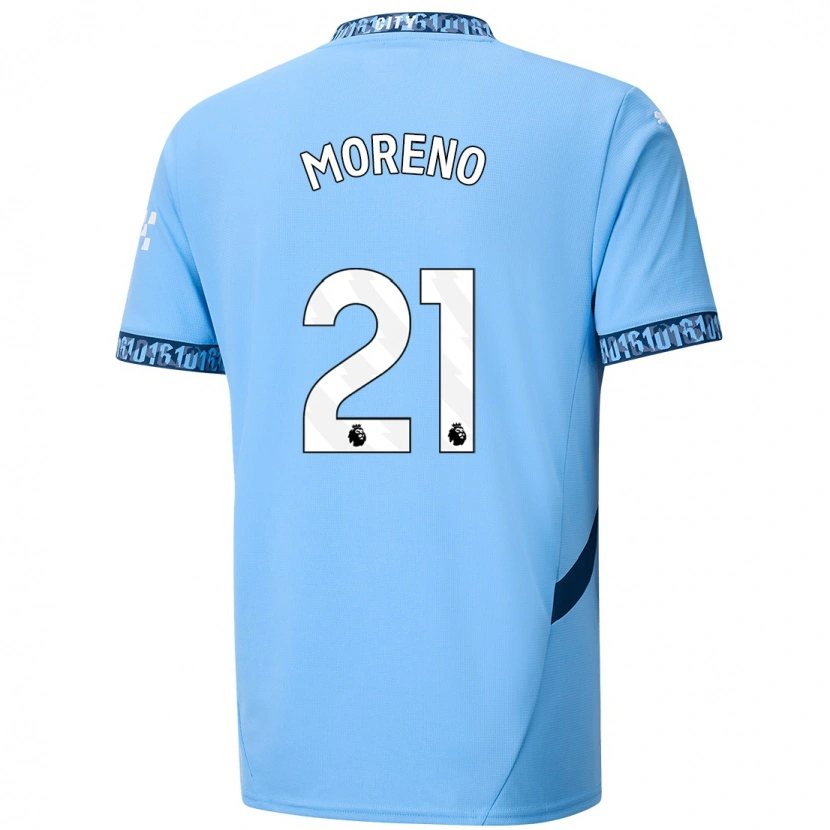 Danxen Herren Marlos Moreno #21 Marineblau Heimtrikot Trikot 2024/25 T-Shirt