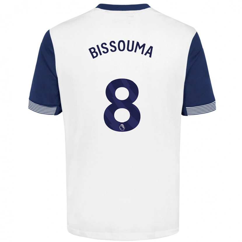 Danxen Herren Yves Bissouma #8 Weiß Blau Heimtrikot Trikot 2024/25 T-Shirt