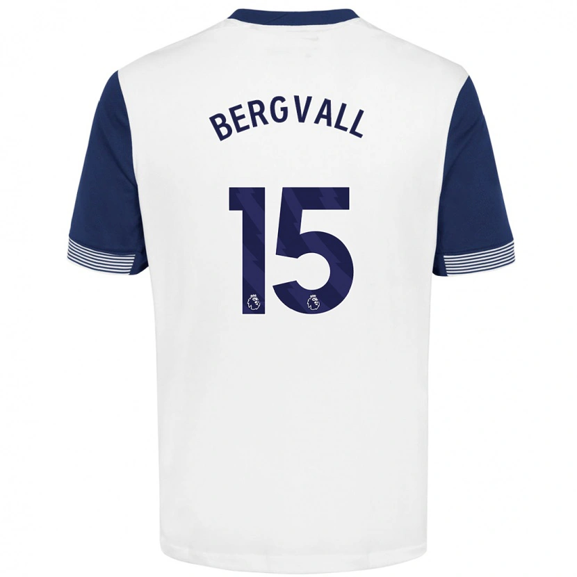 Danxen Herren Lucas Bergvall #15 Weiß Blau Heimtrikot Trikot 2024/25 T-Shirt