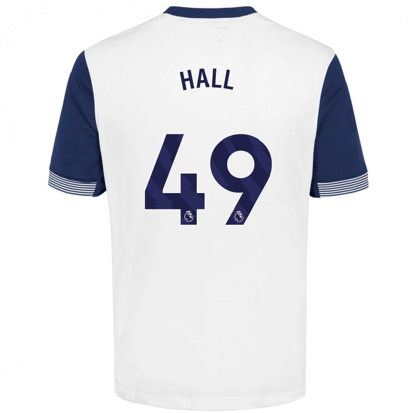 Danxen Herren Tyrese Hall #49 Weiß Blau Heimtrikot Trikot 2024/25 T-Shirt