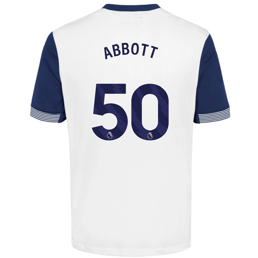 Danxen Herren George Abbott #50 Weiß Blau Heimtrikot Trikot 2024/25 T-Shirt