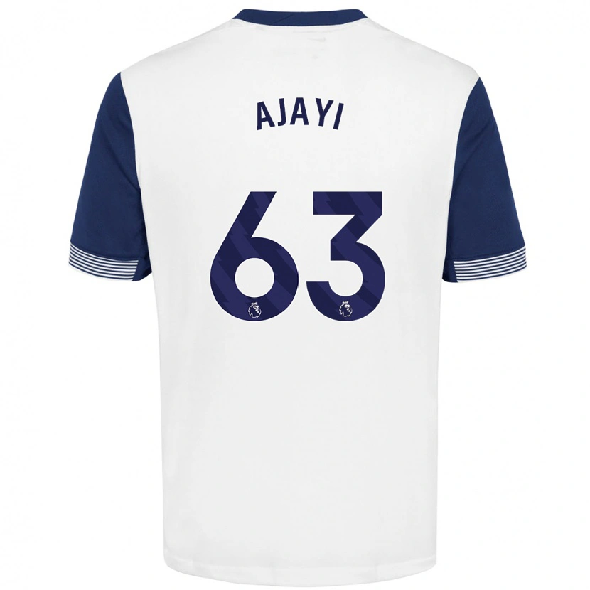 Danxen Herren Damola Ajayi #63 Weiß Blau Heimtrikot Trikot 2024/25 T-Shirt