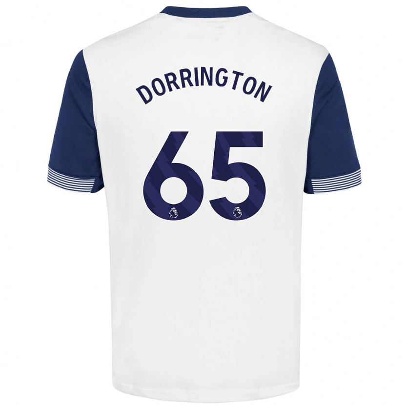 Danxen Herren Alfie Dorrington #65 Weiß Blau Heimtrikot Trikot 2024/25 T-Shirt