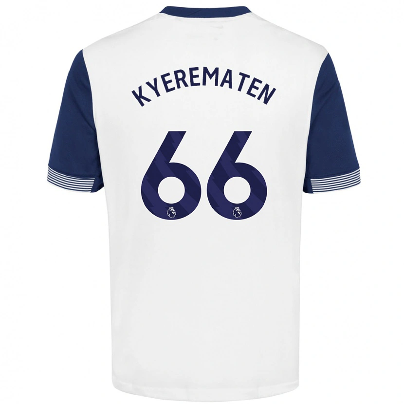 Danxen Herren Rio Kyerematen #66 Weiß Blau Heimtrikot Trikot 2024/25 T-Shirt