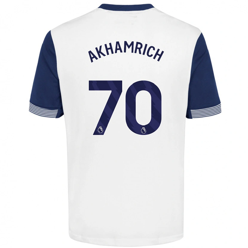 Danxen Herren Yusuf Akhamrich #70 Weiß Blau Heimtrikot Trikot 2024/25 T-Shirt