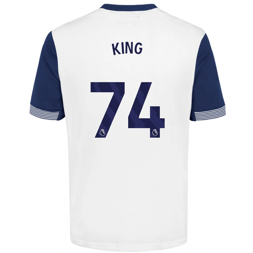Danxen Herren Maeson King #74 Weiß Blau Heimtrikot Trikot 2024/25 T-Shirt