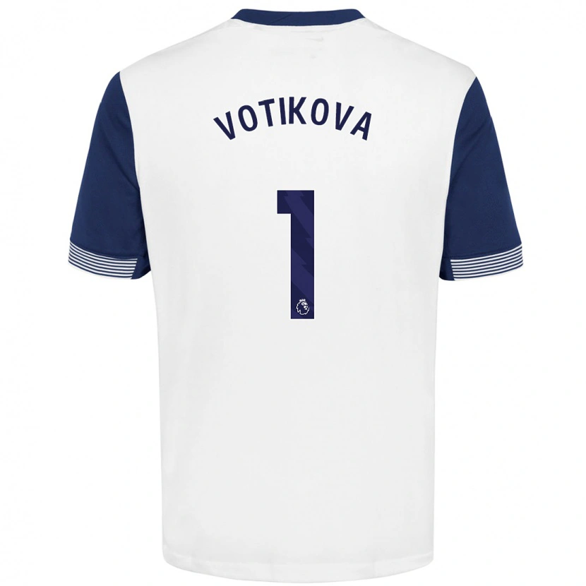 Danxen Herren Barbora Votíková #1 Weiß Blau Heimtrikot Trikot 2024/25 T-Shirt