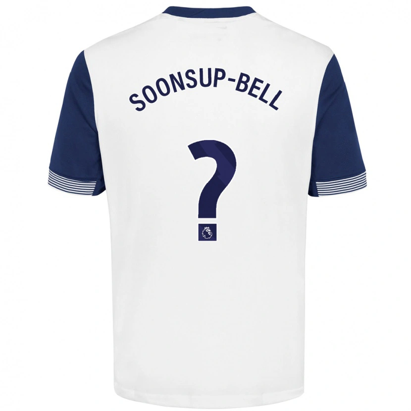 Danxen Herren Jude Soonsup-Bell #0 Weiß Blau Heimtrikot Trikot 2024/25 T-Shirt