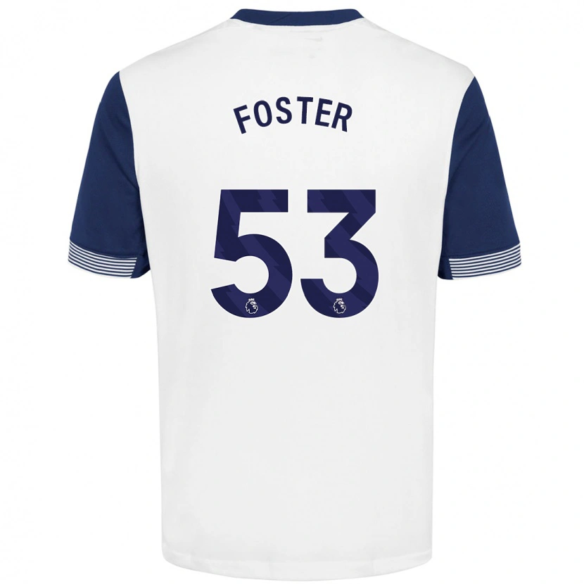 Danxen Herren Brooklyn Lyons-Foster #53 Weiß Blau Heimtrikot Trikot 2024/25 T-Shirt