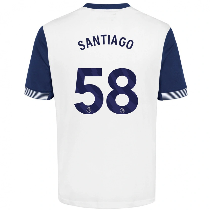 Danxen Herren Yago Santiago #58 Weiß Blau Heimtrikot Trikot 2024/25 T-Shirt