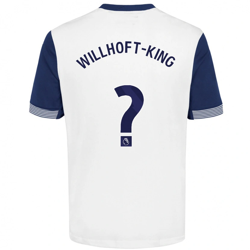 Danxen Herren Han Willhoft-King #0 Weiß Blau Heimtrikot Trikot 2024/25 T-Shirt
