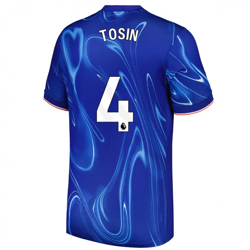 Danxen Herren Tosin Adarabioyo #4 Blau Weiß Heimtrikot Trikot 2024/25 T-Shirt