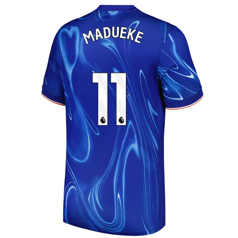Danxen Herren Noni Madueke #11 Blau Weiß Heimtrikot Trikot 2024/25 T-Shirt