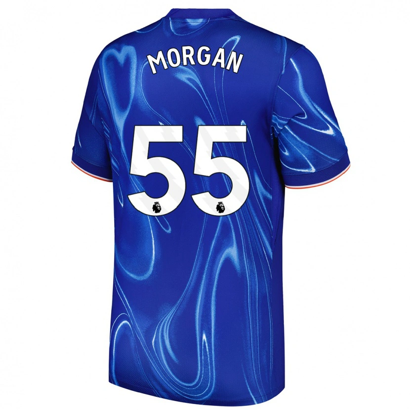 Danxen Herren Jimmy-Jay Morgan #55 Blau Weiß Heimtrikot Trikot 2024/25 T-Shirt