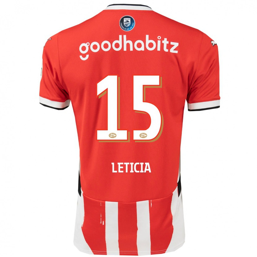 Danxen Herren Brazil Bra Leticia #15 Rot Weiß Heimtrikot Trikot 2024/25 T-Shirt
