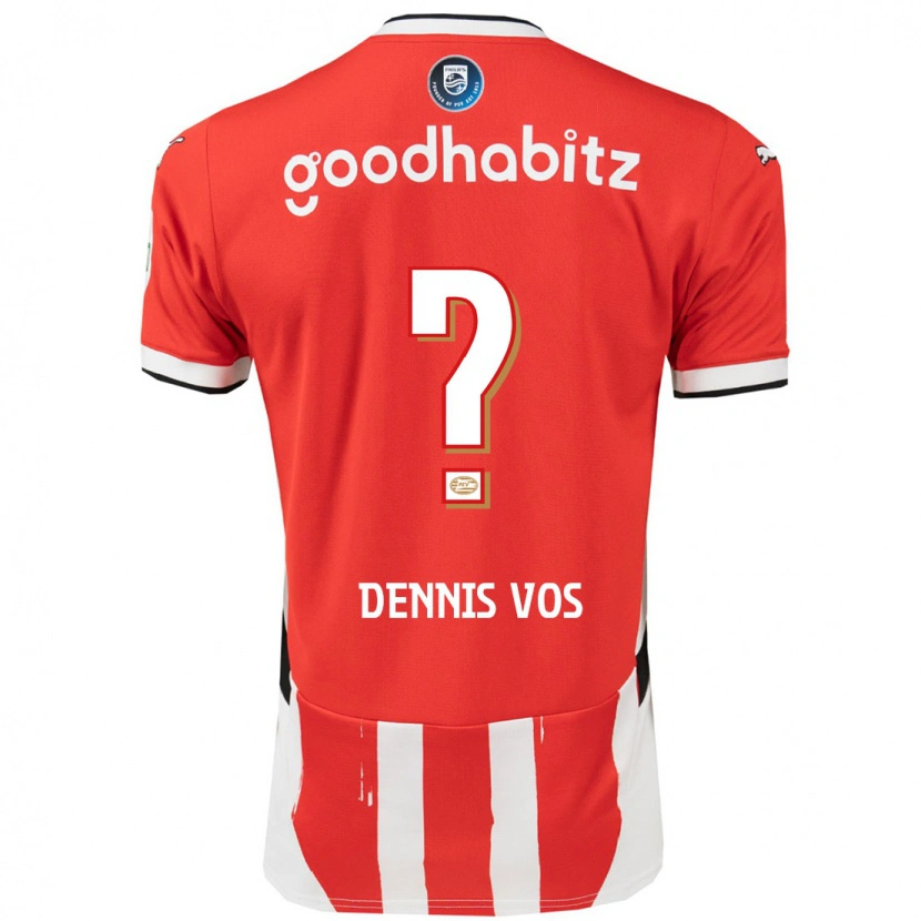 Danxen Herren Dennis Vos #0 Rot Weiß Heimtrikot Trikot 2024/25 T-Shirt