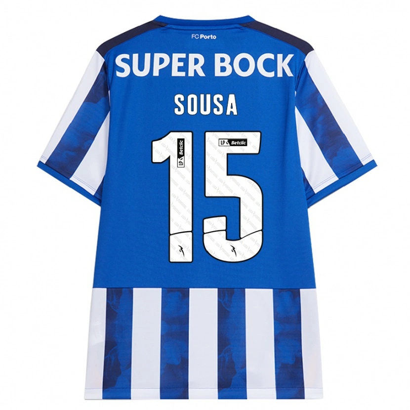 Danxen Herren Vasco Sousa #15 Blau Weiß Heimtrikot Trikot 2024/25 T-Shirt