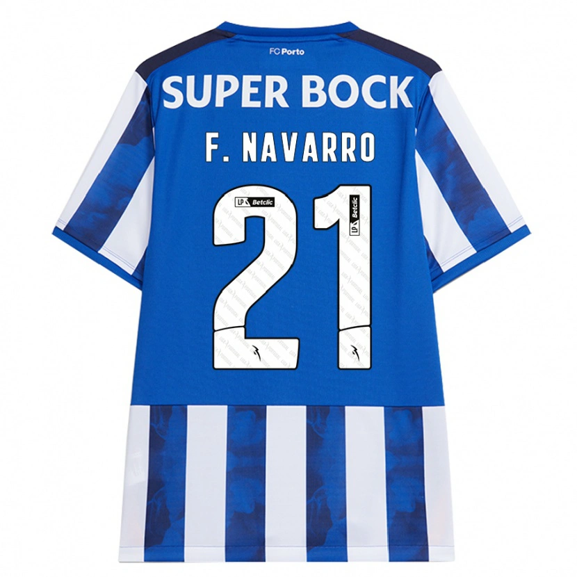 Danxen Herren Fran Navarro #21 Blau Weiß Heimtrikot Trikot 2024/25 T-Shirt