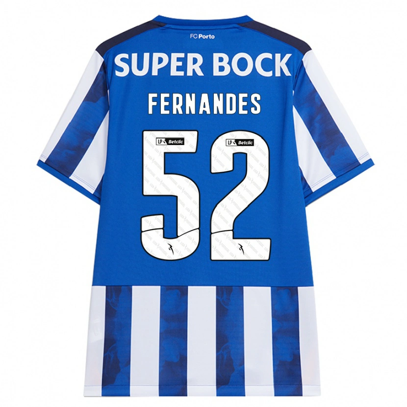 Danxen Herren Martim Fernandes #52 Blau Weiß Heimtrikot Trikot 2024/25 T-Shirt