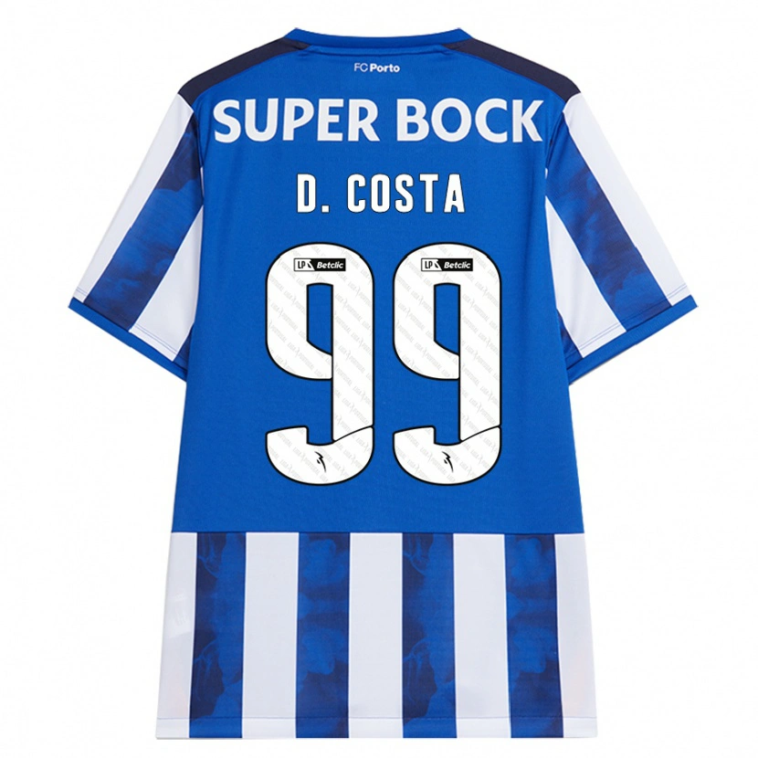Danxen Herren Diogo Costa #99 Blau Weiß Heimtrikot Trikot 2024/25 T-Shirt
