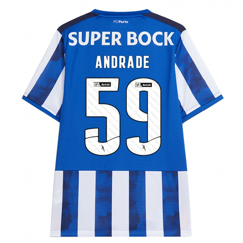 Danxen Herren Tiago Andrade #59 Blau Weiß Heimtrikot Trikot 2024/25 T-Shirt