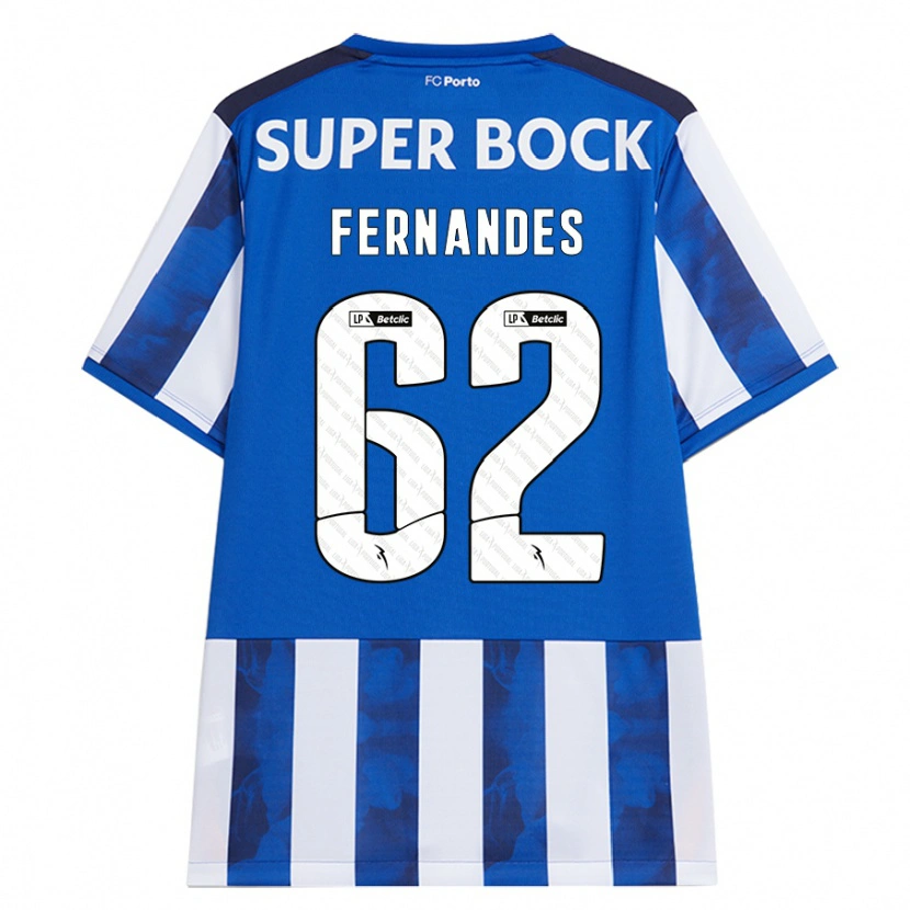 Danxen Herren Rodrigo Fernandes #62 Blau Weiß Heimtrikot Trikot 2024/25 T-Shirt