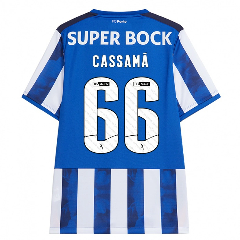 Danxen Herren Adramane Cassamá #66 Blau Weiß Heimtrikot Trikot 2024/25 T-Shirt
