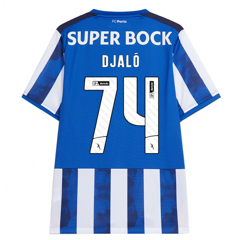 Danxen Herren Ussumane Djaló #74 Blau Weiß Heimtrikot Trikot 2024/25 T-Shirt