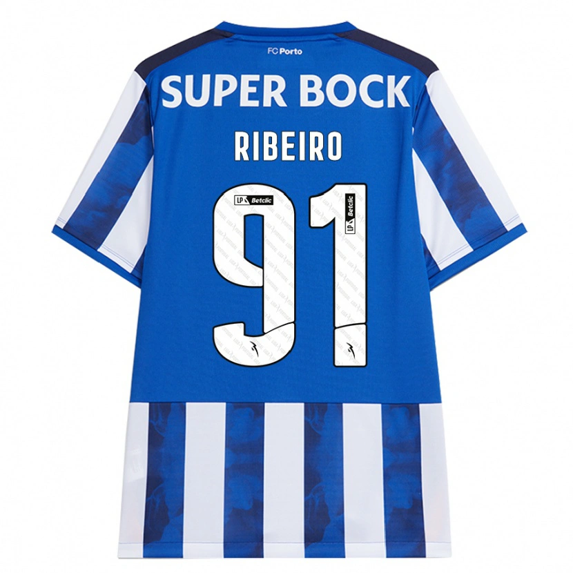 Danxen Herren Gonçalo Ribeiro #91 Blau Weiß Heimtrikot Trikot 2024/25 T-Shirt