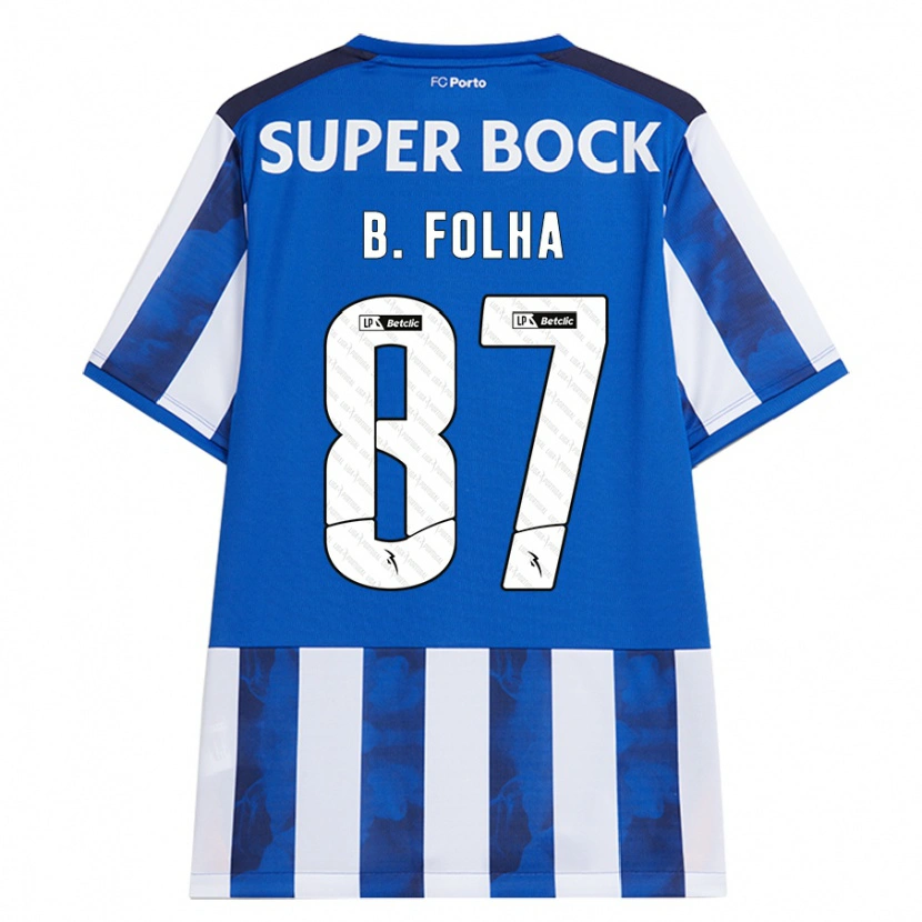 Danxen Herren Bernardo Folha #87 Blau Weiß Heimtrikot Trikot 2024/25 T-Shirt