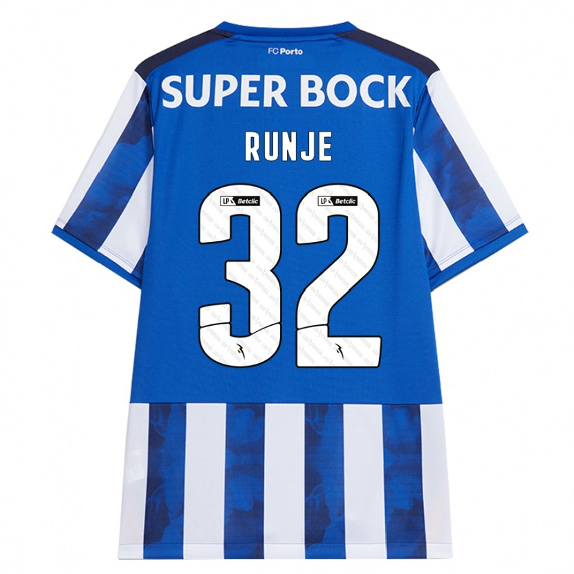 Danxen Herren Roko Runje #32 Blau Weiß Heimtrikot Trikot 2024/25 T-Shirt