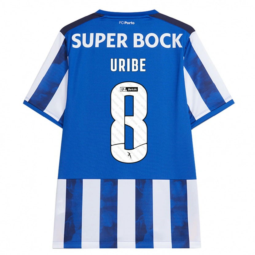 Danxen Herren Mateus Uribe #8 Blau Weiß Heimtrikot Trikot 2024/25 T-Shirt