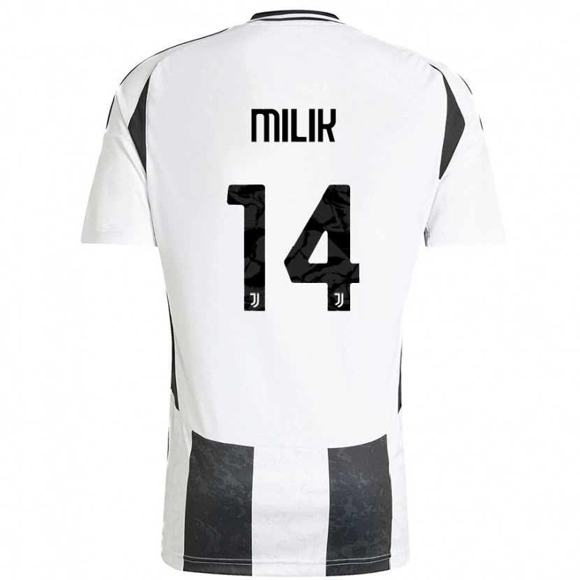Danxen Herren Arkadiusz Milik #14 Weiß Schwarz Heimtrikot Trikot 2024/25 T-Shirt