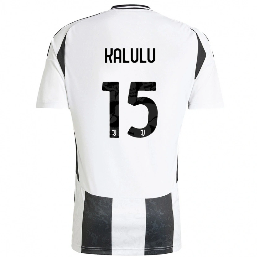 Danxen Herren Pierre Kalulu #15 Weiß Schwarz Heimtrikot Trikot 2024/25 T-Shirt