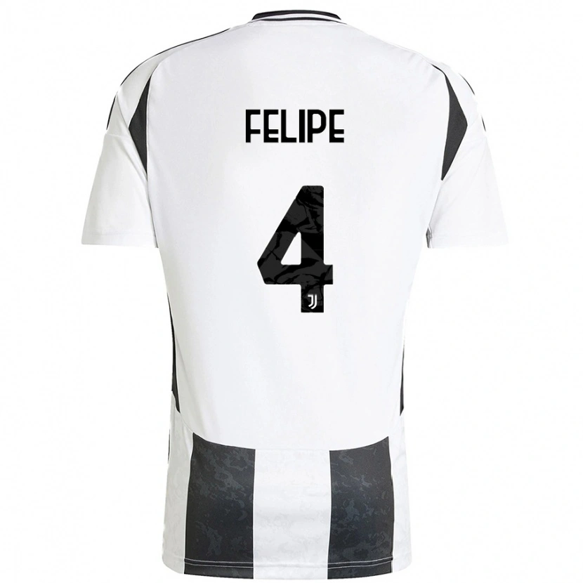 Danxen Herren Pedro Felipe #4 Weiß Schwarz Heimtrikot Trikot 2024/25 T-Shirt