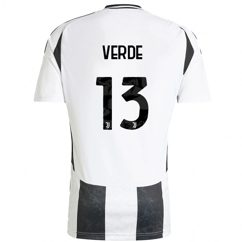 Danxen Herren Francesco Verde #13 Weiß Schwarz Heimtrikot Trikot 2024/25 T-Shirt