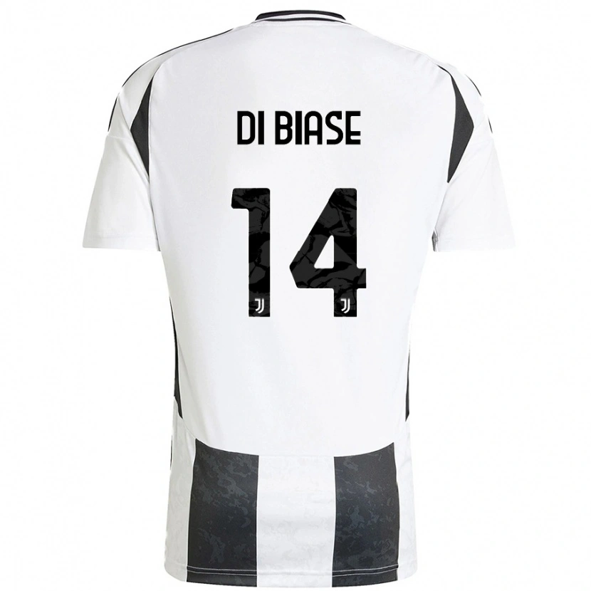 Danxen Herren Gianmarco Di Biase #14 Weiß Schwarz Heimtrikot Trikot 2024/25 T-Shirt