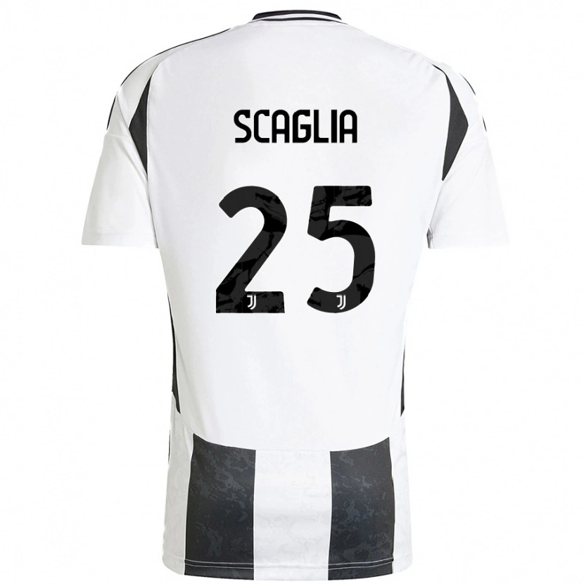 Danxen Herren Simone Scaglia #25 Weiß Schwarz Heimtrikot Trikot 2024/25 T-Shirt