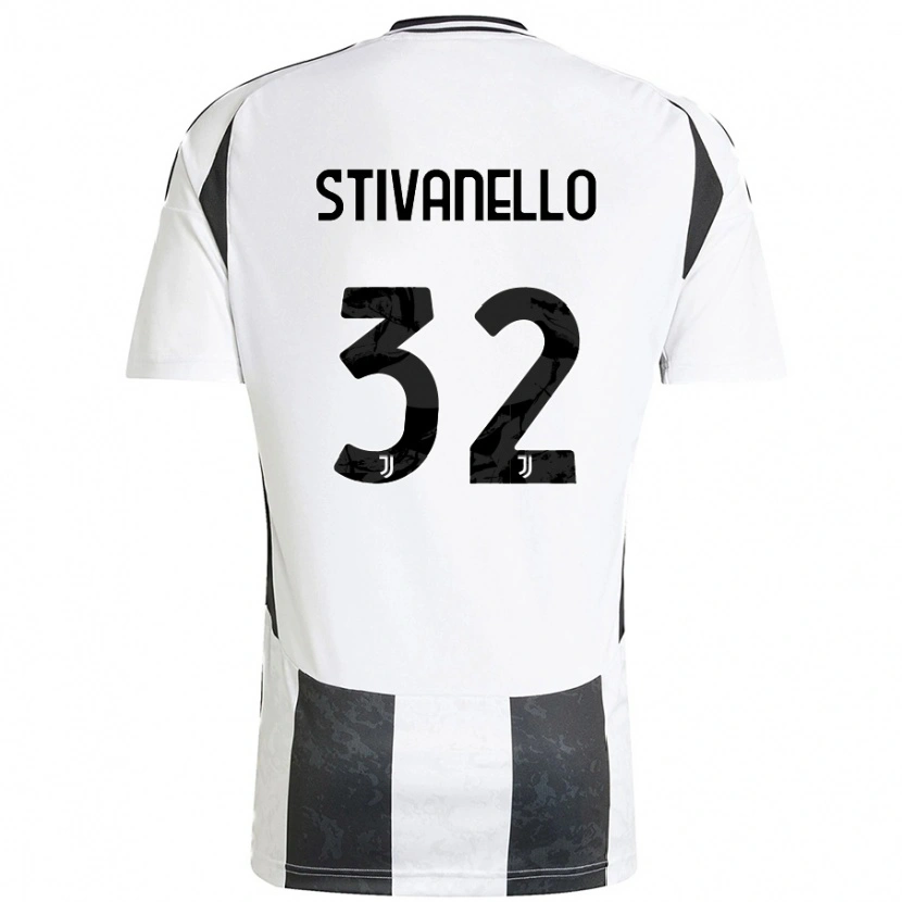Danxen Herren Riccardo Stivanello #32 Weiß Schwarz Heimtrikot Trikot 2024/25 T-Shirt