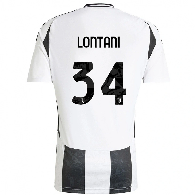 Danxen Herren Matteo Lontani #34 Weiß Schwarz Heimtrikot Trikot 2024/25 T-Shirt