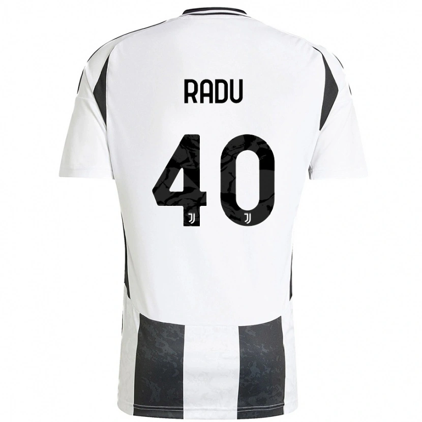 Danxen Herren Riccardo Radu #40 Weiß Schwarz Heimtrikot Trikot 2024/25 T-Shirt