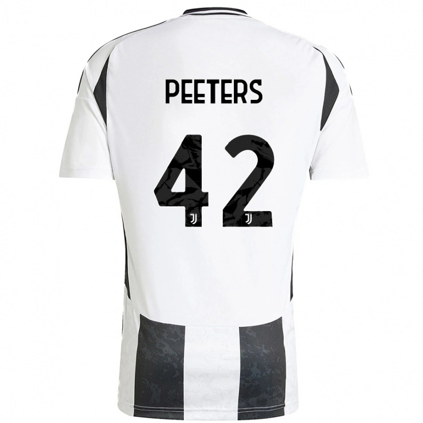 Danxen Herren Daouda Peeters #42 Weiß Schwarz Heimtrikot Trikot 2024/25 T-Shirt